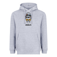 Heather Grey Western Glitter Aztec Patterned Mom Skull Heavyweight Hoodie - Bettercallsaul
