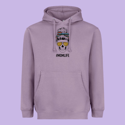 Western Glitter Aztec Patterned Mom Skull Heavyweight Hoodie Designed By Bettercallsaul