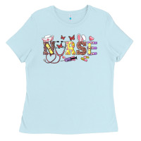 Baby Blue easter nurse Ladies Tee - RanaPortraitStore