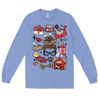 Colony Blue can't talk right now i'm busy doing dog mom Long Sleeve Tee - MaliasSmallBusiness