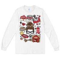 White can't talk right now i'm busy doing dog mom Long Sleeve Tee - MaliasSmallBusiness