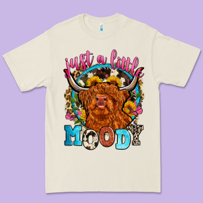 Just A Little Moody Premium Tee Designed By Zillion Design Studio