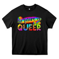 Black the future is queer Heavy Core Tee - Zillion Design Studio
