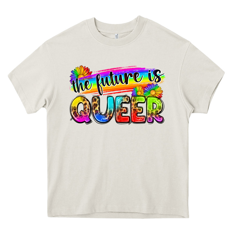 The Future Is Queer Heavy Core Tee by Zillion Design Studio | Teevron