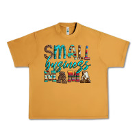Small Business Mama Leopard Turquoise Aztec Serape Cowhide Urban Heavy Tee | Teevron