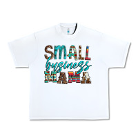 White small business mama leopard turquoise aztec serape cowhide Urban Heavy Tee - Artiststas