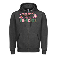Charcoal Heather just call me princess Zipper Hoodie - MaliasSmallBusiness