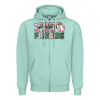 Seafoam just call me princess Zipper Hoodie - MaliasSmallBusiness