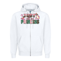 White just call me princess Zipper Hoodie - MaliasSmallBusiness