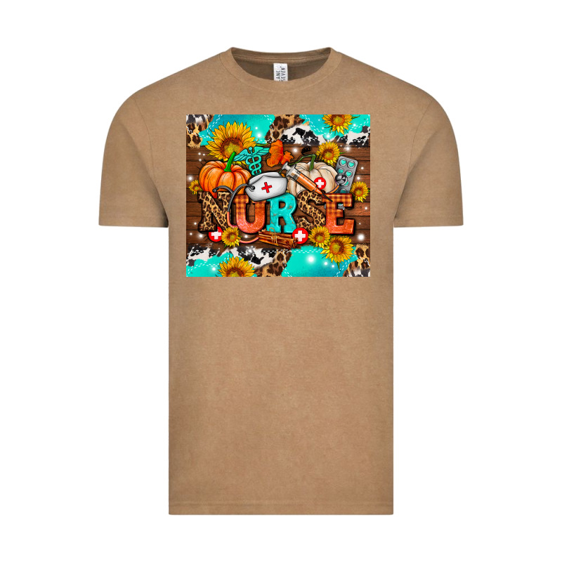Pumpkin Nurse With Sunflower Vintage Tee by AdoDesignShop | Teevron