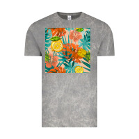 Cloud Rock pineapple and lemon seamless pattern Vintage Tee - BundleAndBundleShop