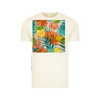 Vintage Arctic pineapple and lemon seamless pattern Vintage Tee - BundleAndBundleShop