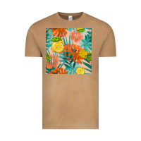 Vintage Camel pineapple and lemon seamless pattern Vintage Tee - BundleAndBundleShop