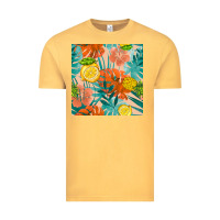 Vintage Mustard pineapple and lemon seamless pattern Vintage Tee - BundleAndBundleShop