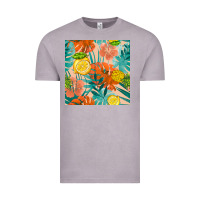 Vintage Zinc pineapple and lemon seamless pattern Vintage Tee - BundleAndBundleShop