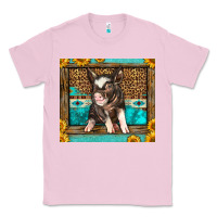 Bubblegum Pink Western Cute Pig Classic Tee - LillyAllenDesigns