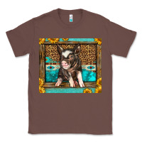 Chestnut Western Cute Pig Classic Tee - LillyAllenDesigns