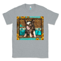 Heather Grey Western Cute Pig Classic Tee - LillyAllenDesigns