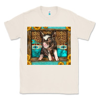 Natural Western Cute Pig Classic Tee - LillyAllenDesigns