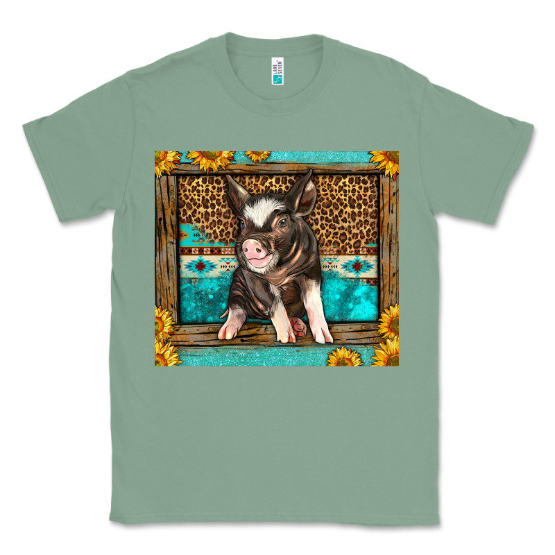 Western Cute Pig Classic Tee by LillyAllenDesigns | Teevron