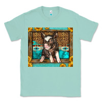 Seafoam Western Cute Pig Classic Tee - LillyAllenDesigns