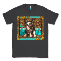 Smoke Western Cute Pig Classic Tee - LillyAllenDesigns