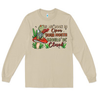 Mushroom if my book is open your mouth should be closed malia Long Sleeve Tee - MaliasSmallBusiness