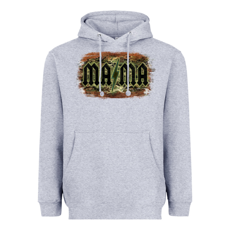 Camouflage Patterned Mama Tried Heavyweight Hoodie by Bettercallsaul | Teevron