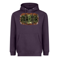 Plum Camouflage Patterned Mama Tried Heavyweight Hoodie - Bettercallsaul