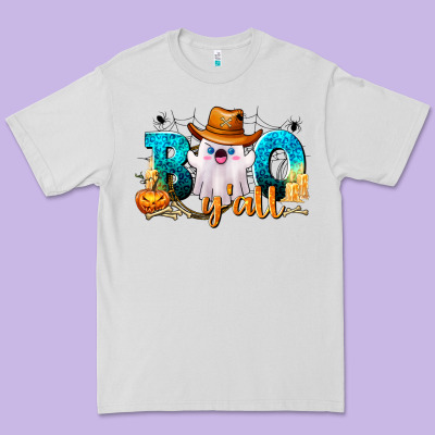 Boo Y'all Premium Tee Designed By Texasbilliewilder