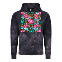 Cloud Black breast cancer awareness with pumpkins seamless pattern Vintage Hoodie - BundleAndBundleShop