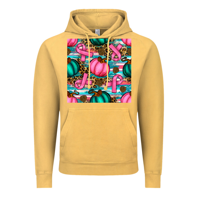 Breast Cancer Awareness With Pumpkins Seamless Pattern Vintage Hoodie by BundleAndBundleShop | Teevron