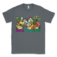 Charcoal Heather Peace Love Summer Classic Tee - CowhideDigitalArt