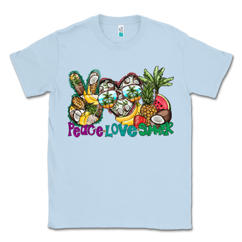 Peace Love Summer Classic Tee by CowhideDigitalArt | Teevron