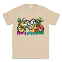 Mushroom Peace Love Summer Classic Tee - CowhideDigitalArt