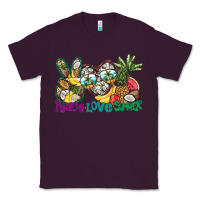 Plum Peace Love Summer Classic Tee - CowhideDigitalArt