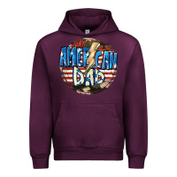 Mauve Wine All american dad 4th of july Urban Hoodie - CowGirlArtShop