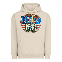 Pigment French Oak All american dad 4th of july Urban Hoodie - CowGirlArtShop