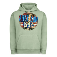 Pigment Oil Green All american dad 4th of july Urban Hoodie - CowGirlArtShop