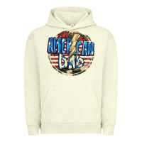 Pigment Pistachio All american dad 4th of july Urban Hoodie - CowGirlArtShop