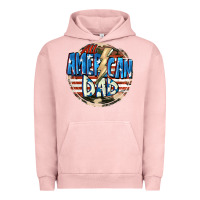 Pigment Salmon All american dad 4th of july Urban Hoodie - CowGirlArtShop