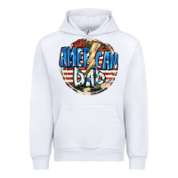 White All american dad 4th of july Urban Hoodie - CowGirlArtShop