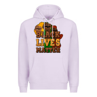 Lilac black lives matter Premium Hoodie - NancyCooperArtShop