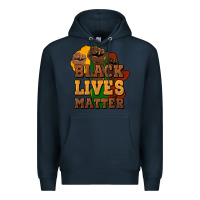 Navy black lives matter Premium Hoodie - NancyCooperArtShop