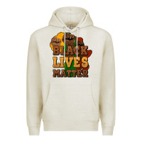 Oatmeal Heather black lives matter Premium Hoodie - NancyCooperArtShop