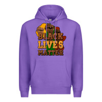 Purple black lives matter Premium Hoodie - NancyCooperArtShop