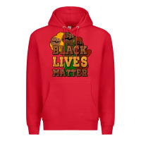 Red black lives matter Premium Hoodie - NancyCooperArtShop