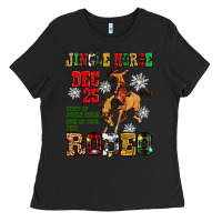 Black jingle horse dec 25 giddy jingle horse pick up fee Ladies Tee - Zillion Design Studio