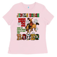 Bubblegum Pink jingle horse dec 25 giddy jingle horse pick up fee Ladies Tee - Zillion Design Studio