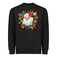 Black santa claus sunflower Heavyweight Sweatshirt - Jasminsmagicworld
